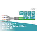 CAT 8.2 S-FTP installationcable, 2000 MHz,AWG 22/1 Dca, 500 m, drum, Green